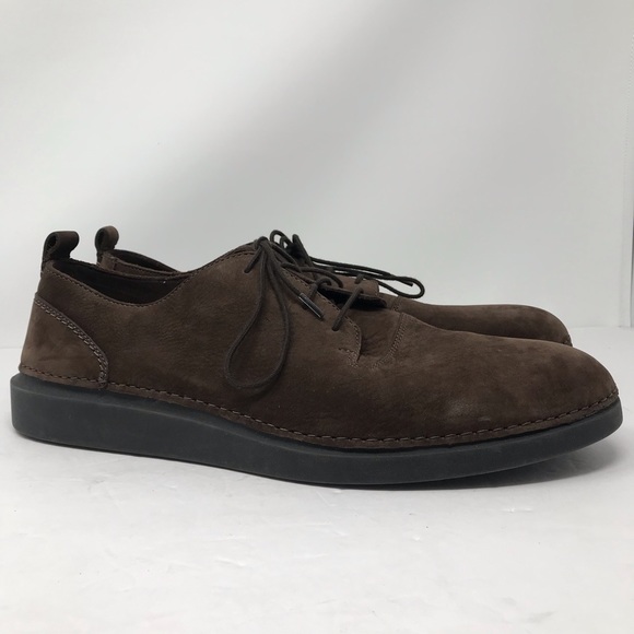 Clarks Shoes New Clarks Mens Hale Lace Shoes Dark Brown Nubuck